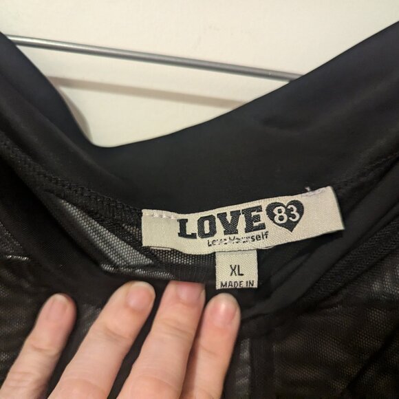 Black mesh pants with side details NWT - Picture 5 of 5